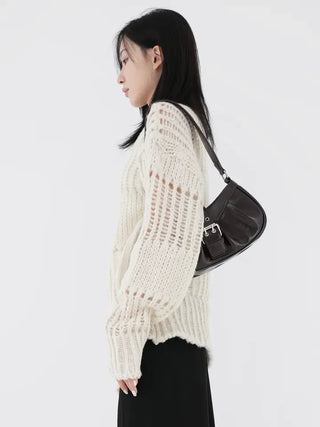 Demo boatneck bulky knit