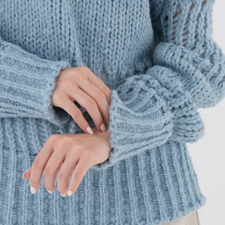Demo boatneck bulky knit