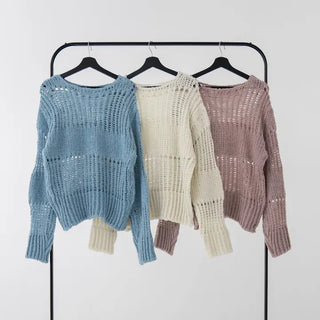 Demo boatneck bulky knit