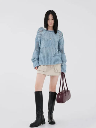 Demo boatneck bulky knit