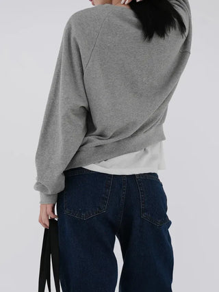 Belly Lettering Raglan Sweatshirt
