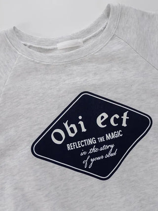 Belly Lettering Raglan Sweatshirt