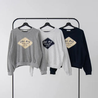 Belly Lettering Raglan Sweatshirt