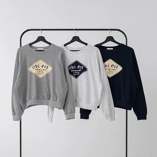 Belly Lettering Raglan Sweatshirt