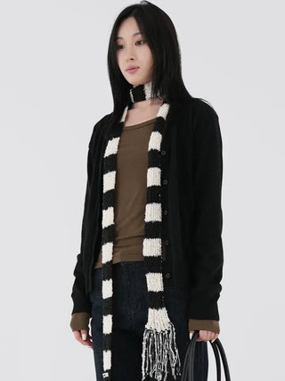 Emerine V-neck Simple Cardigan