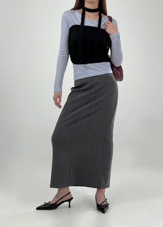 Tani Shirred Layered Top