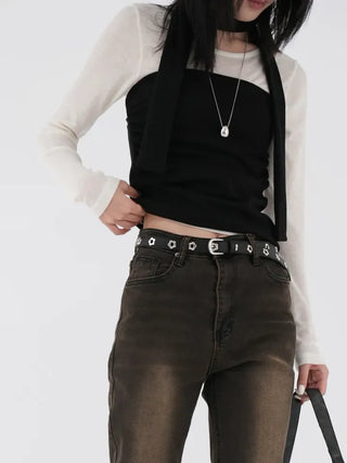 Dumi Shirred Scarf Top