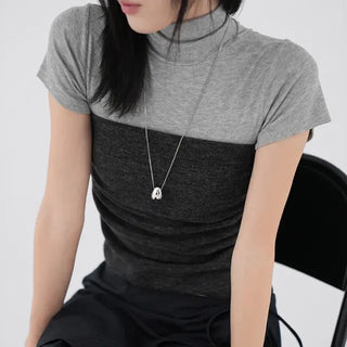 Dumi Shirred Scarf Top