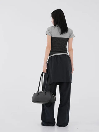 Dumi Shirred Scarf Top