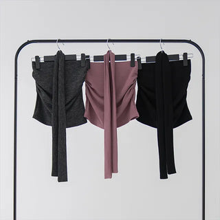 Dumi Shirred Scarf Top