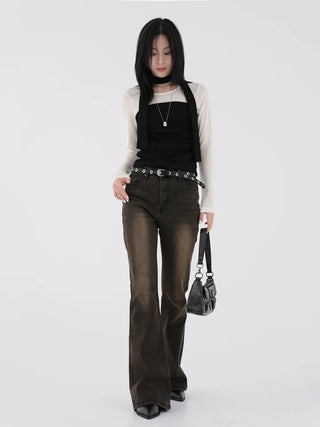Dumi Shirred Scarf Top
