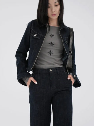Mion Stitch Denim Pants