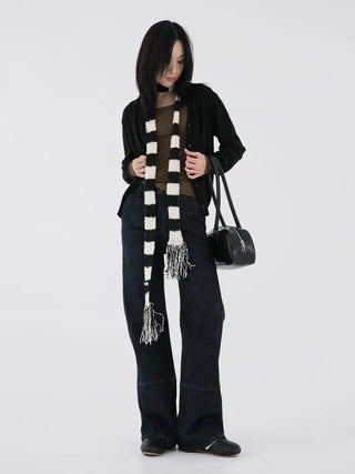 Mion Stitch Denim Pants