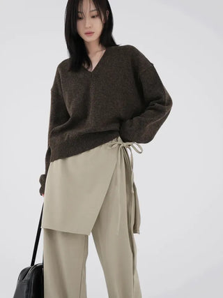Miu Demure Wrap Slacks