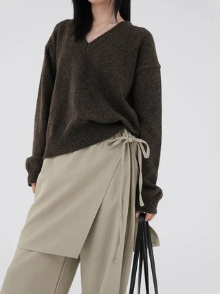 Miu Demure Wrap Slacks