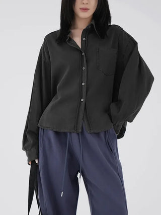Naru Demure semi-cropped shirt