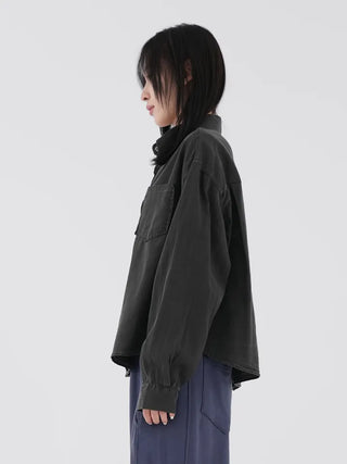 Naru Demure semi-cropped shirt