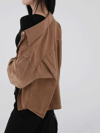Naru Demure semi-cropped shirt