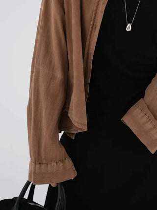 Naru Demure semi-cropped shirt