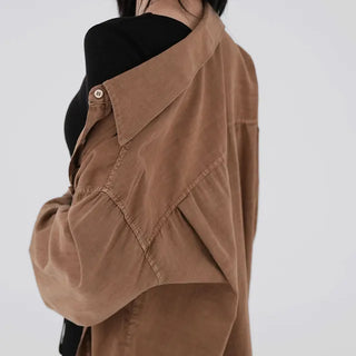 Naru Demure semi-cropped shirt