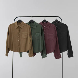 Naru Demure semi-cropped shirt