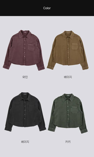 Naru Demure semi-cropped shirt