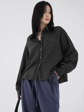 Naru Demure semi-cropped shirt
