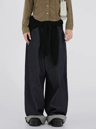 Anhi Non-Fade Button Jeans