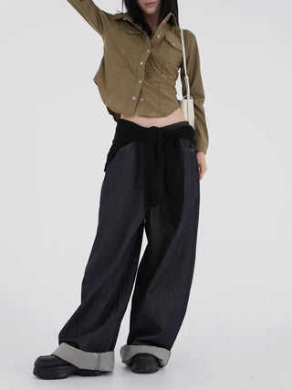 Anhi Non-Fade Button Jeans