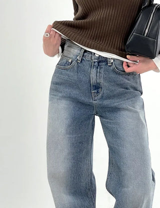 Coove Washed Slit Denim Pants