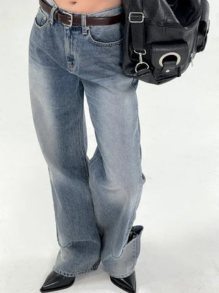 Coove Washed Slit Denim Pants