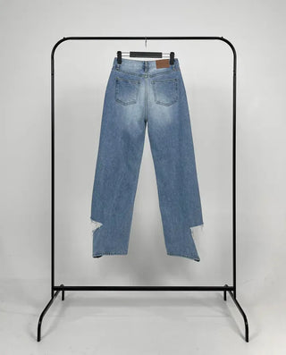 Coove Washed Slit Denim Pants