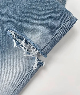 Coove Washed Slit Denim Pants