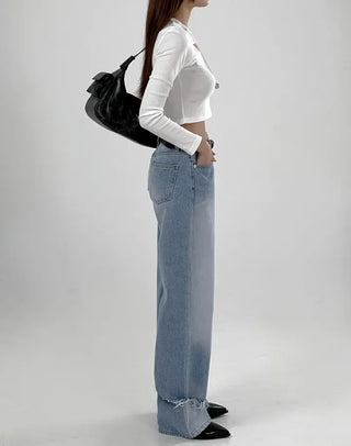 Coove Washed Slit Denim Pants