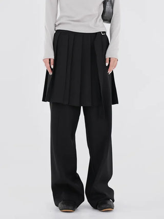 No-ring cut wide slacks