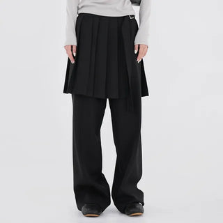 No-ring cut wide slacks