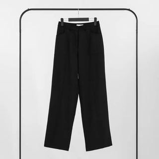 No-ring cut wide slacks