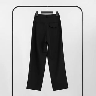No-ring cut wide slacks