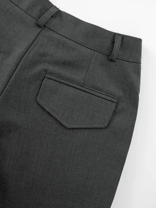 No-ring cut wide slacks