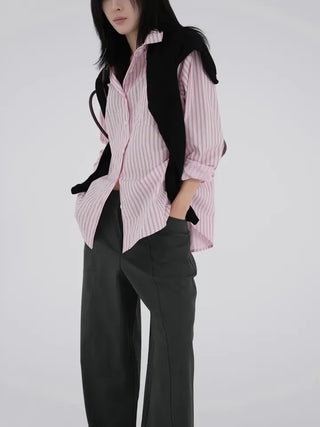 No-ring cut wide slacks