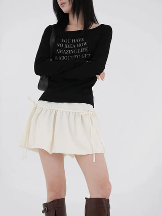 Myomi Ribbon Pumpkin Skirt