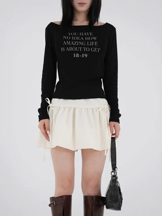 Myomi Ribbon Pumpkin Skirt