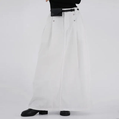 Isola Silver Snap Pintuck Long Skirt