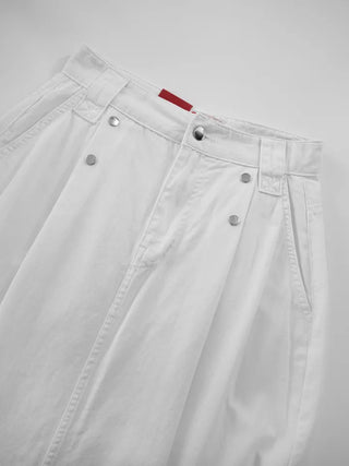 Isola Silver Snap Pintuck Long Skirt
