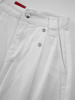 Isola Silver Snap Pintuck Long Skirt