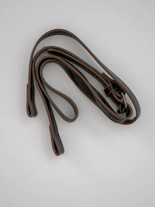 La Bella Buckle Cracked Hobo Shoulder Bag