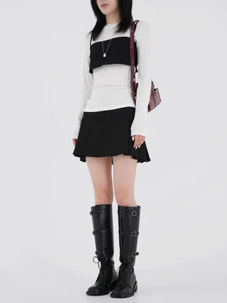 Juning Strap Layered Bustier