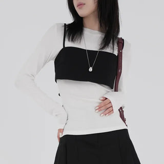 Juning Strap Layered Bustier