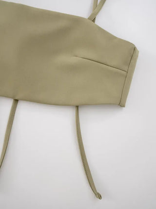 Juning Strap Layered Bustier