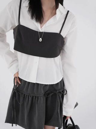 Juning Strap Layered Bustier